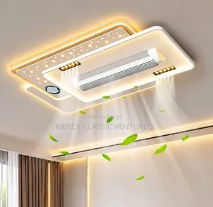 Executive Gold Led Bluetooth Fan Light – Remote Control & Music