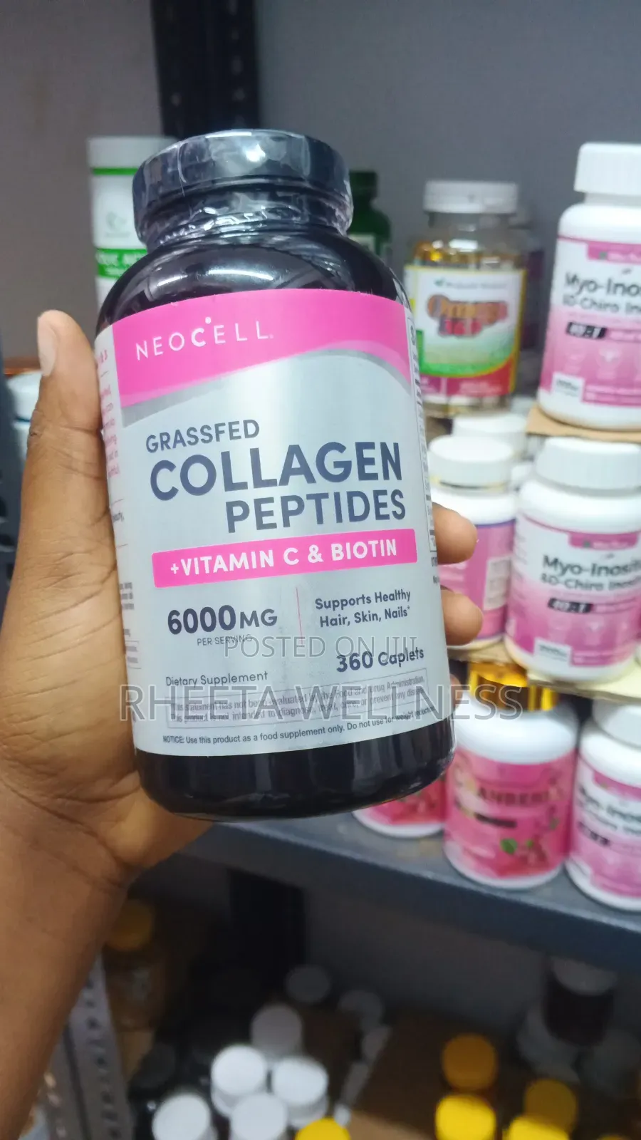NeoCell Grassfed Collagen Peptides + Vitamin C & Biotin,