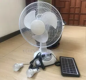 12 Inches Rechargeable Solar Fan
