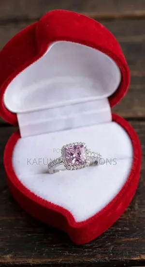 Pink Stoned Adjustable Proposal Ring