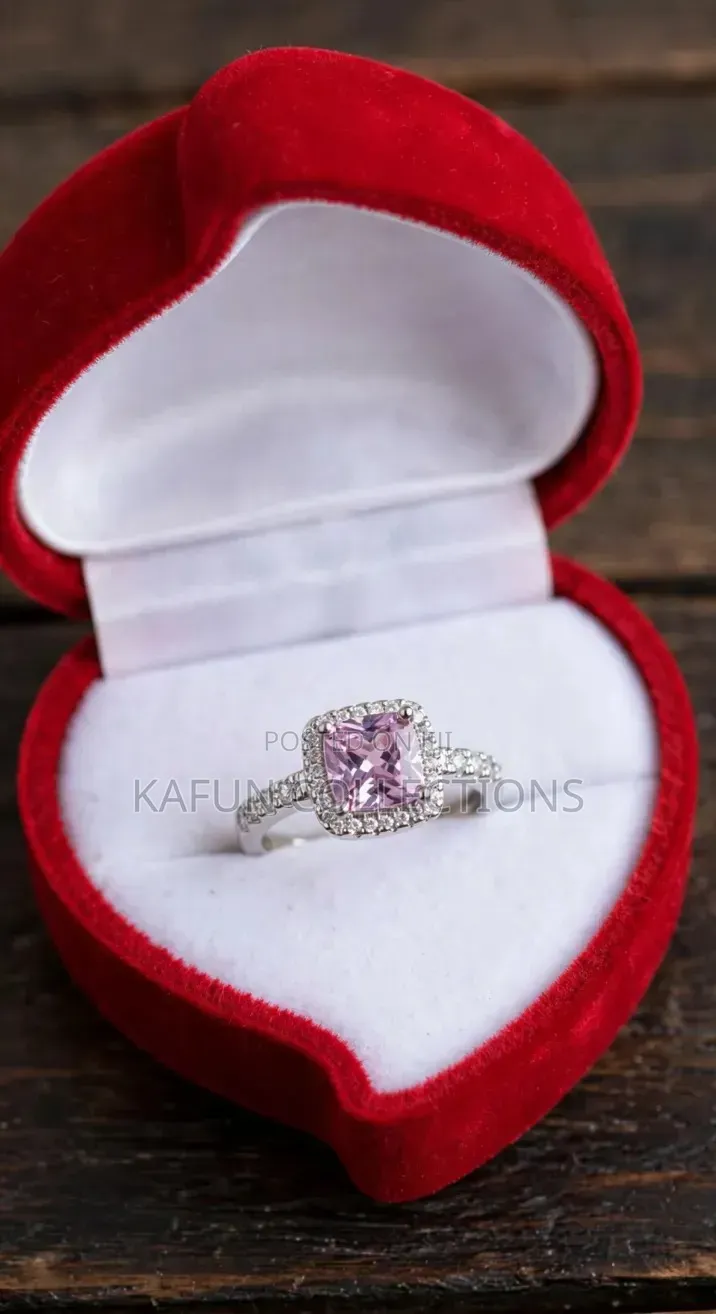 Pink Stoned Adjustable Proposal Ring