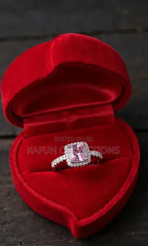 Pink Stoned Adjustable Proposal Ring