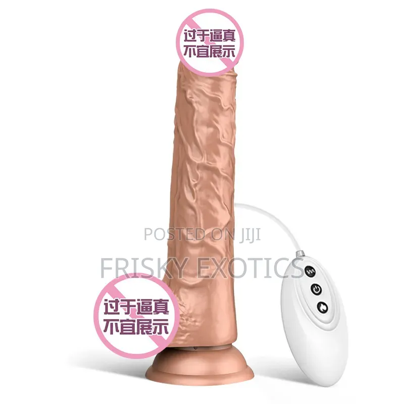 Wired Remote Control Thrusting and Vibrating Rechargeable Dildo