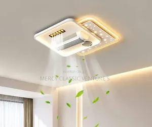 Bedroom Fan Light With Bluetooth Music – Modern Led Ceiling Fan