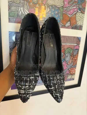 Women's Tweed Pointed Toe High Heel Pumps