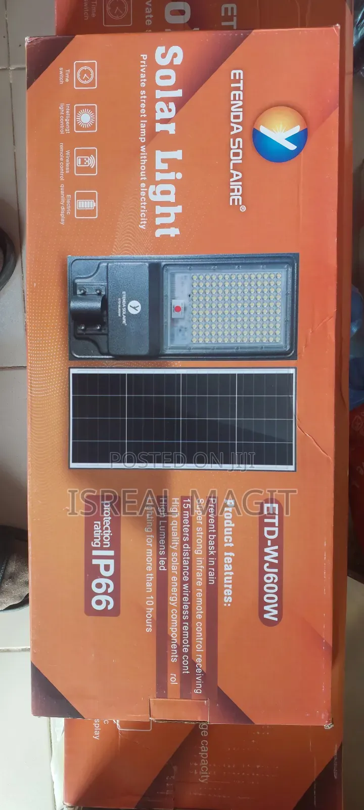 600W Solar Street Light | Powerful LED Solar Lamp | Outdoor Security