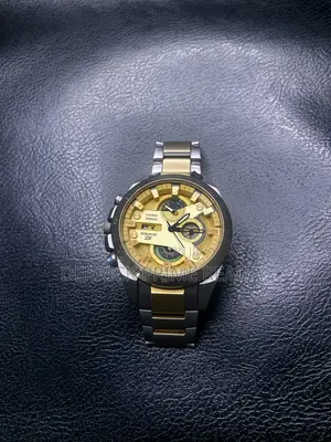 Original Casio Edifice Chronograph Watch – Gold Tone