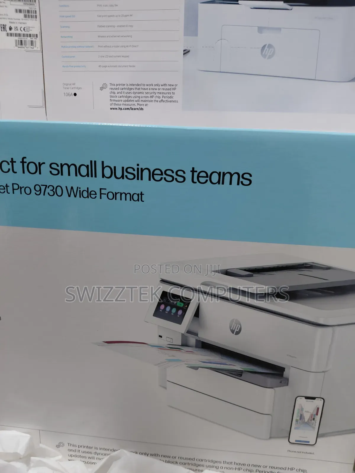 HP Officejet Pro 9730 Wide Format Printer