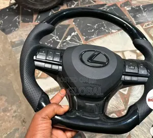 Lexus GR Complete Steering Wheel, Black and Milk Color
