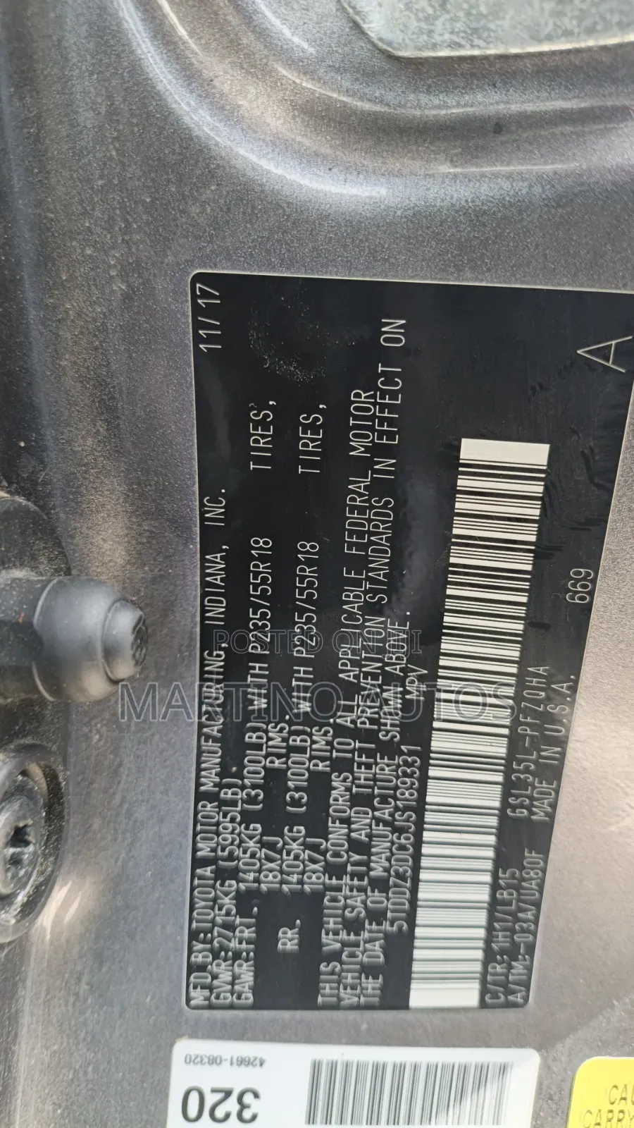 Toyota Sienna 2018 Gray
