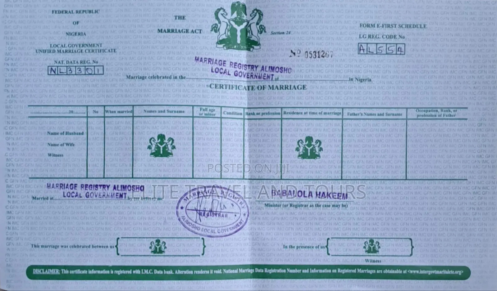 Documents for Visa Applications