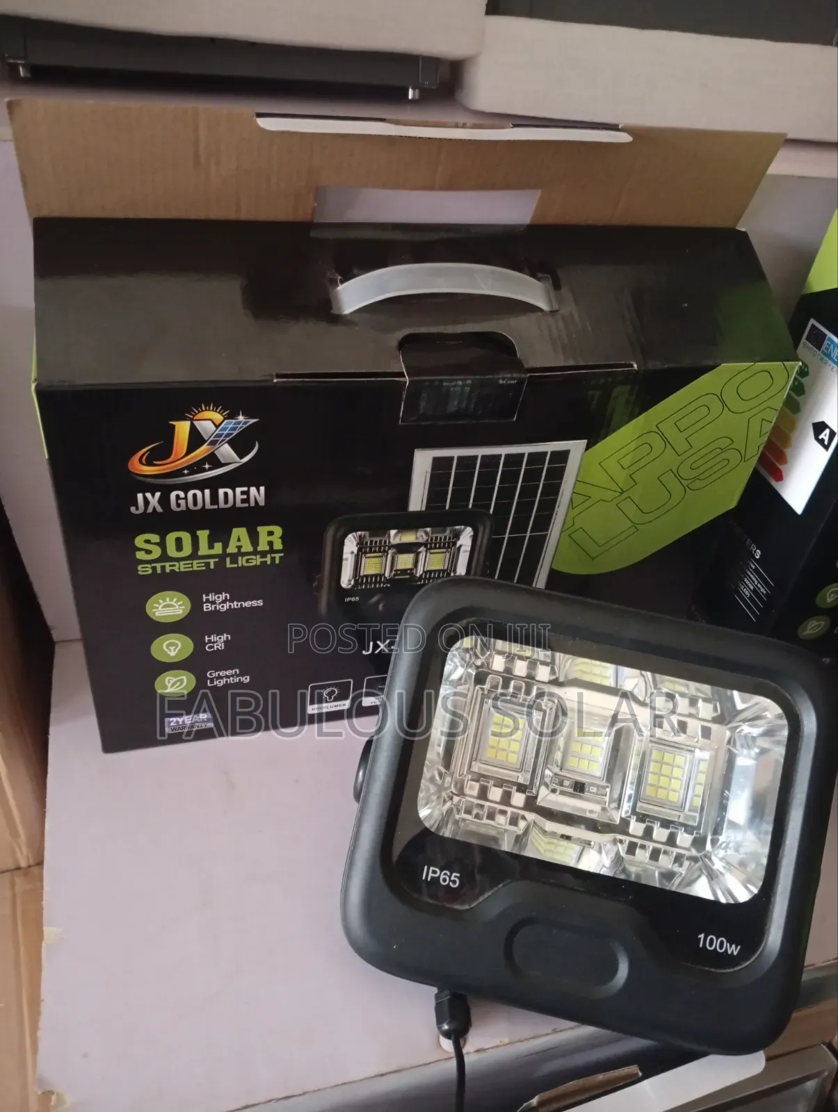 100watts Solar Flood Light With Single Panel