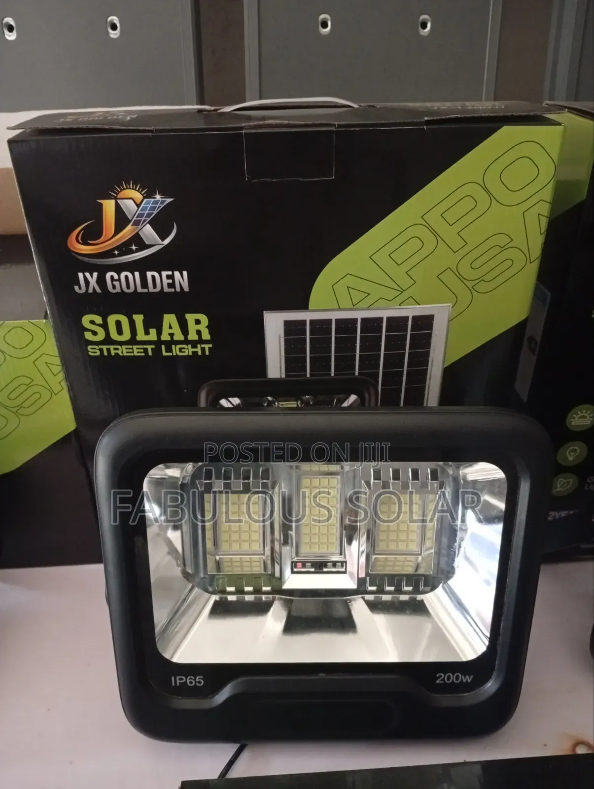 Original Solar Flood Light and Panel 200watts