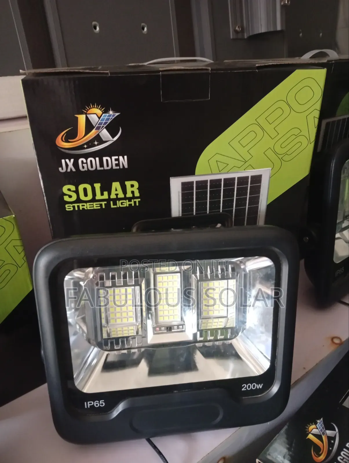 Original Solar Flood Light and Panel 200watts