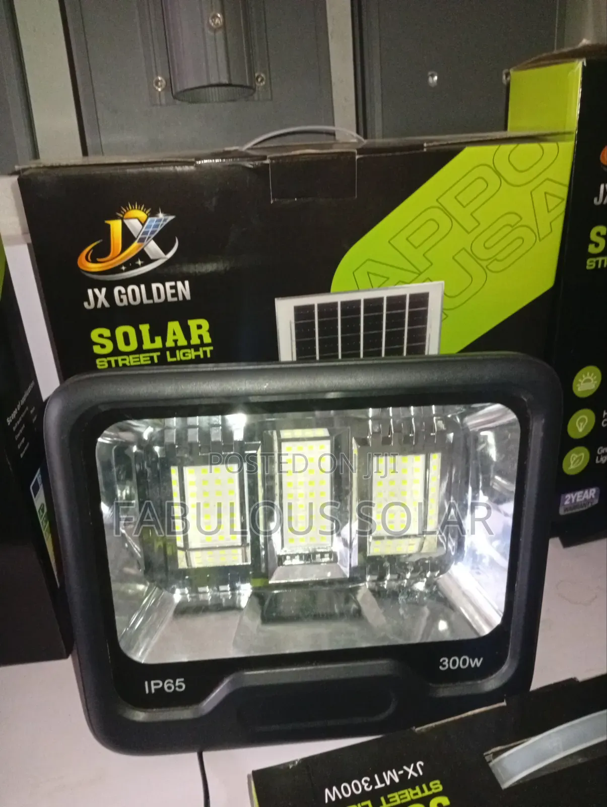 JX Solar Flood Light With Panel 300watts
