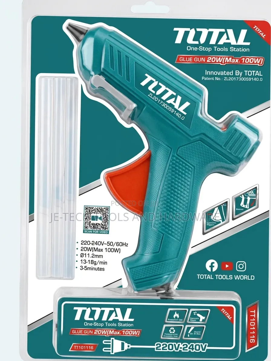 TOTAL Corded Hot Glue Gun