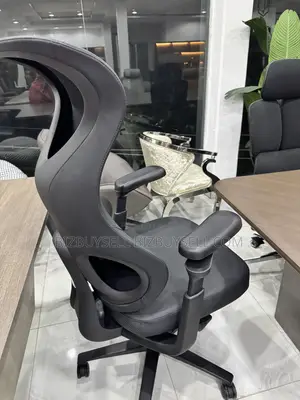 Ergonomic High-Back Executive Leather Office Chair With Headrest