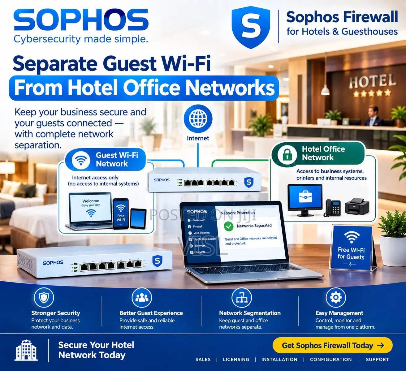 Separate Guest Wi-Fi From Hotel Office Networks