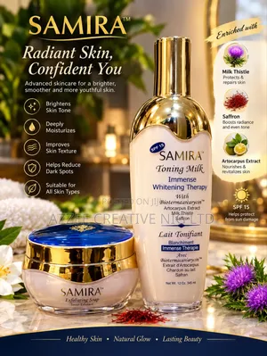 Samira Toning Milk and Exfoliating Soap