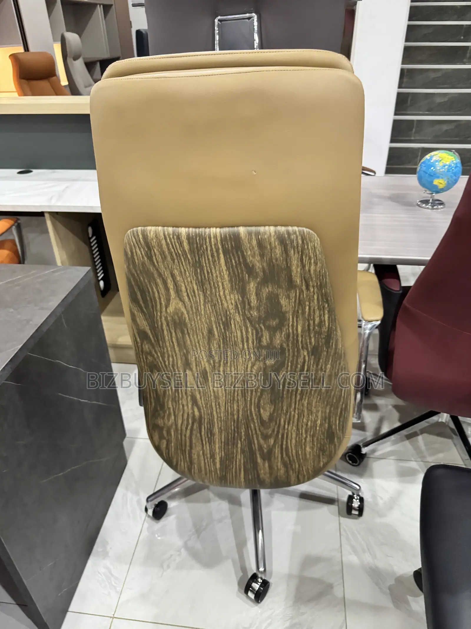 High-Back Executive Leather Office Chair