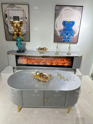 Luxury Fireplace TV Console