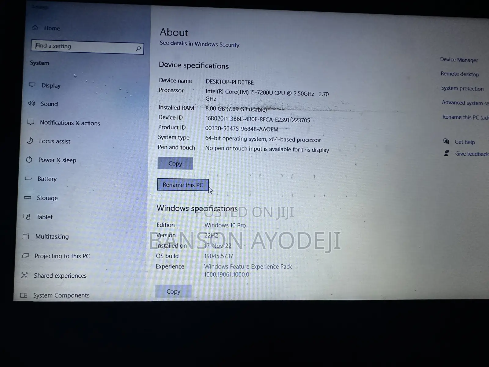 Laptop Dell Latitude 5480 8GB Intel Core i5 HDD 1T