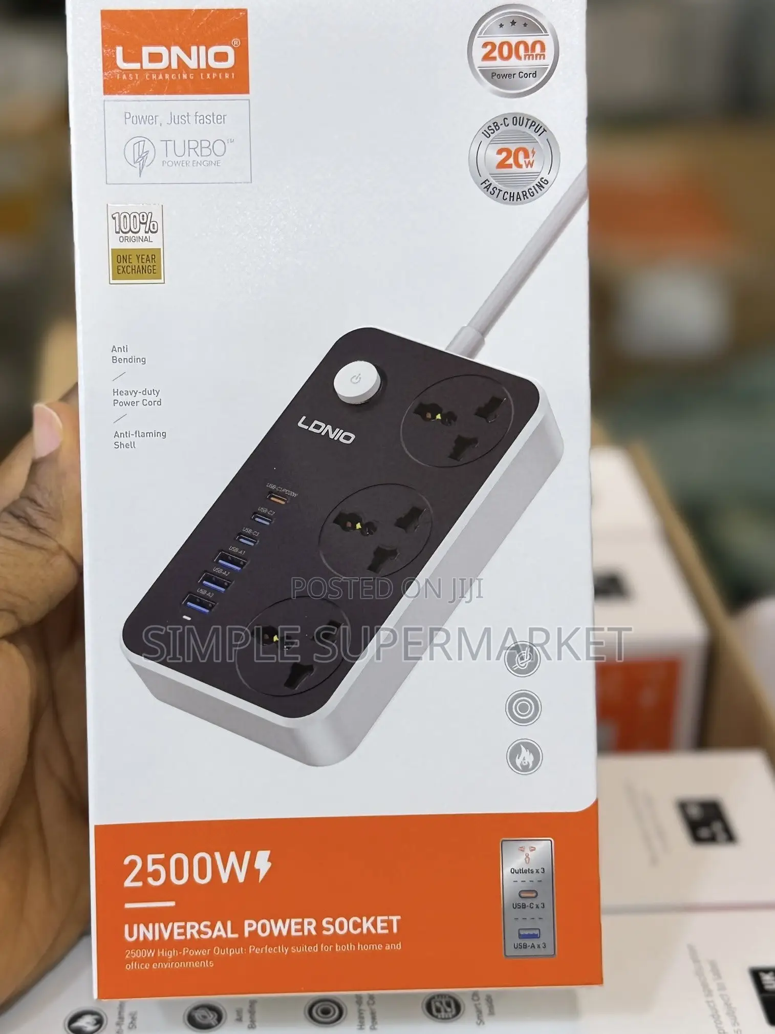 LDNIO 2500w Universal Power Socket
