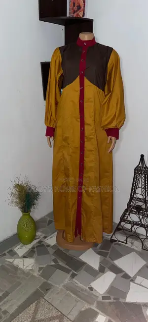 Maxi Cotton-Aso Oke Dress