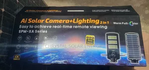 V380 Direct 3 Lens Solar Camera With Solar Street Light & Install Kits