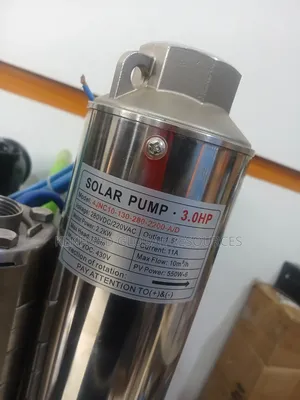 3hp Complete Set Hybrid Solar Submersible Machine AC/Dc With 4 Pannel