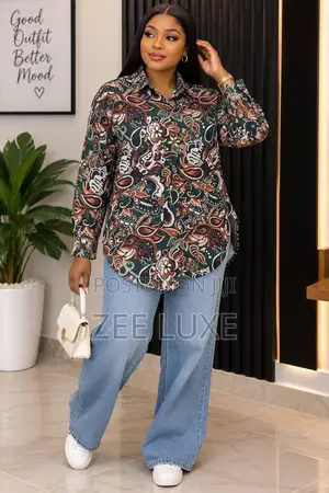 Vintage Shirt With Collar Neck