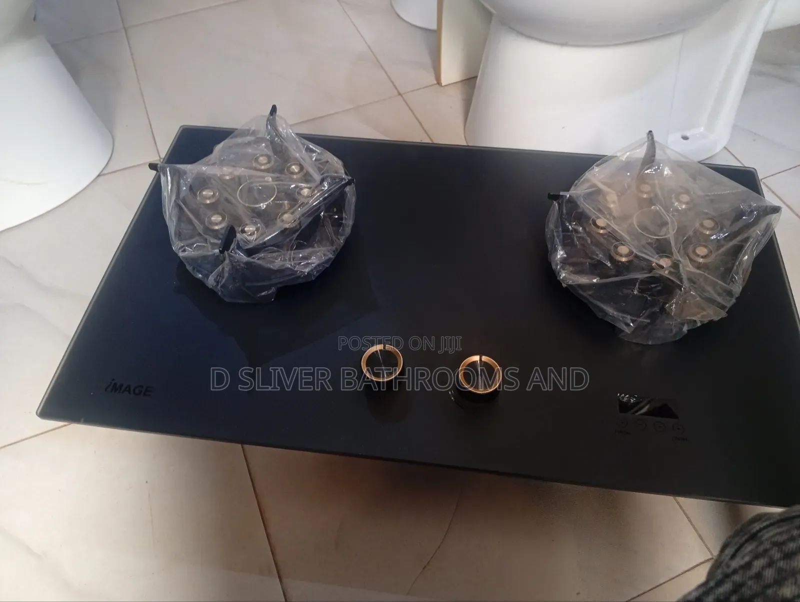 2 Burner Built in Gas Cooker _Black