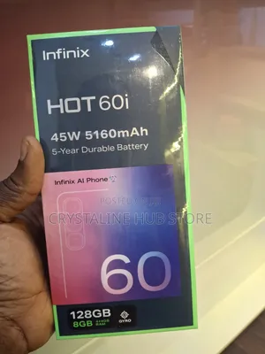New Infinix Hot 60i 128 GB Silver