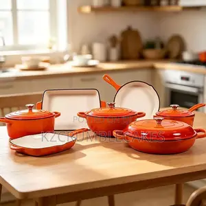 11-Piece Enamel Cast Iron Cookware Set