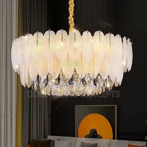 Modern Crystal Royal Leaf Chandelier