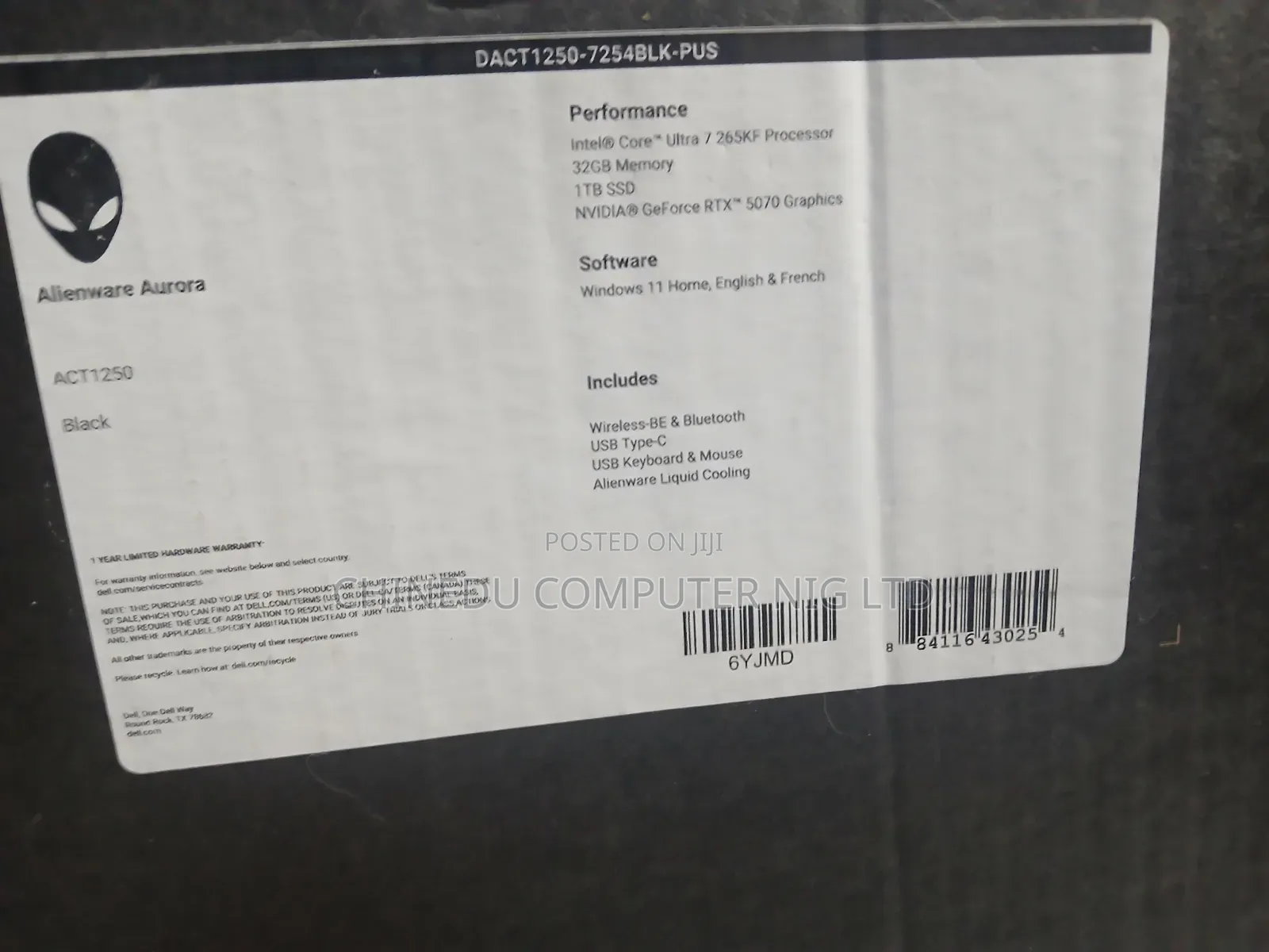 New Desktop Computer Dell 32GB Intel Core Ultra 7 SSD 1T
