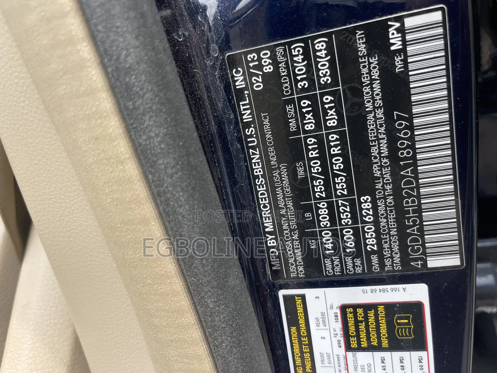 Mercedes-Benz M Class ML 350 4Matic 2013 Blue