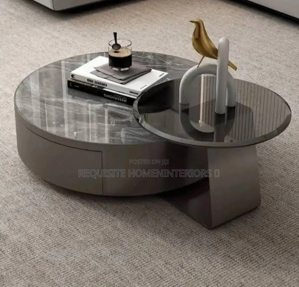 Modern 2 in 1 Round Center Table