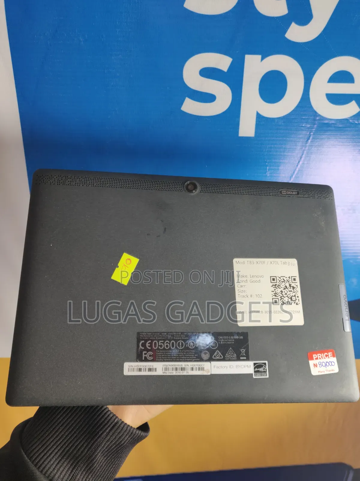 Lenovo Tab M10 16 GB Black