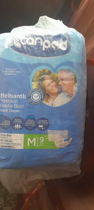 Canped Beltbanded Adult Diaper Medium - Pack of 9 Pieces