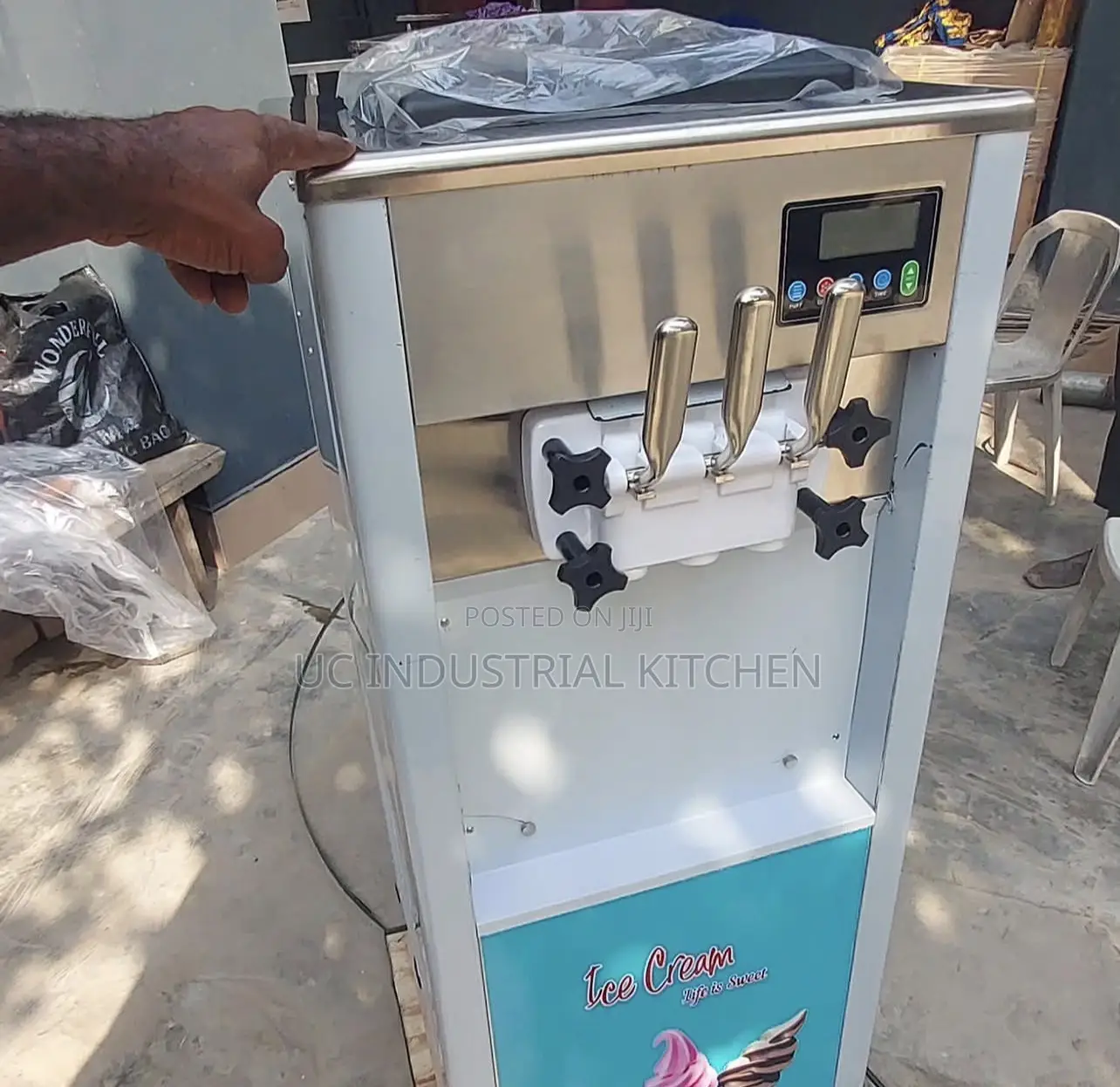Standing Ice Cream Machine
