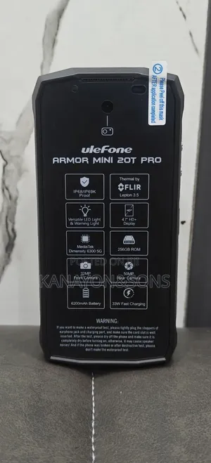 New Ulefone Armor Mini 20T Pro 256 GB Black