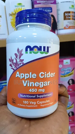 NOW Apple Cider Vinegar 450 Mg – 180 Veg Capsules