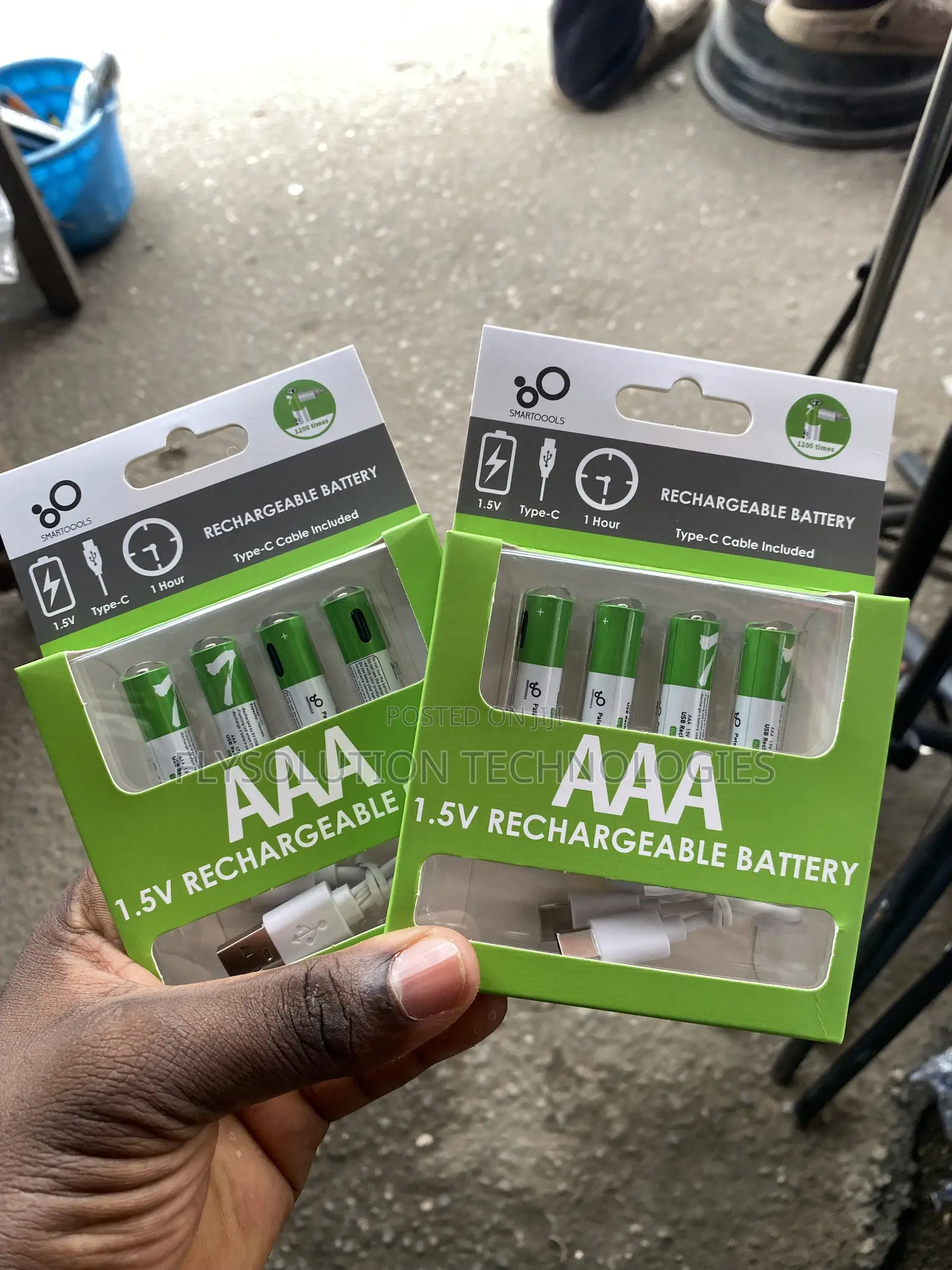 SmarToools AAA 1.5V USB Type-C Rechargeable Batteries (4-Pack)