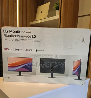 LG 27" FHD HDR10 16:9 Curved Monitor 100Hz - Black