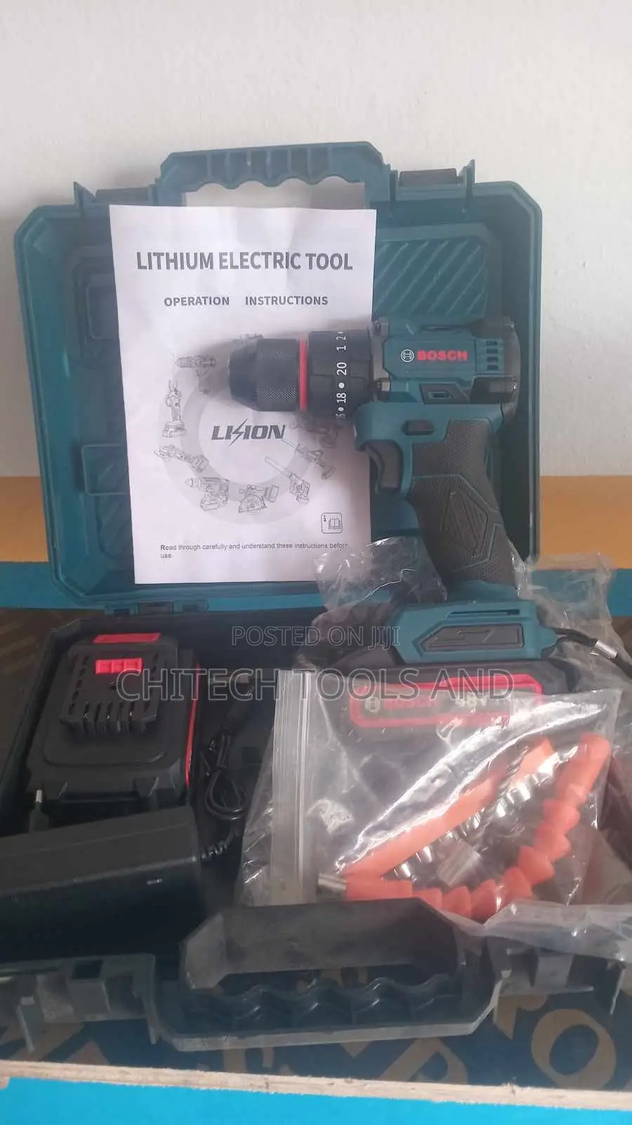 Bosch 48V Cordless Electric Drill Kit With Flexible Shaft & Accessorie