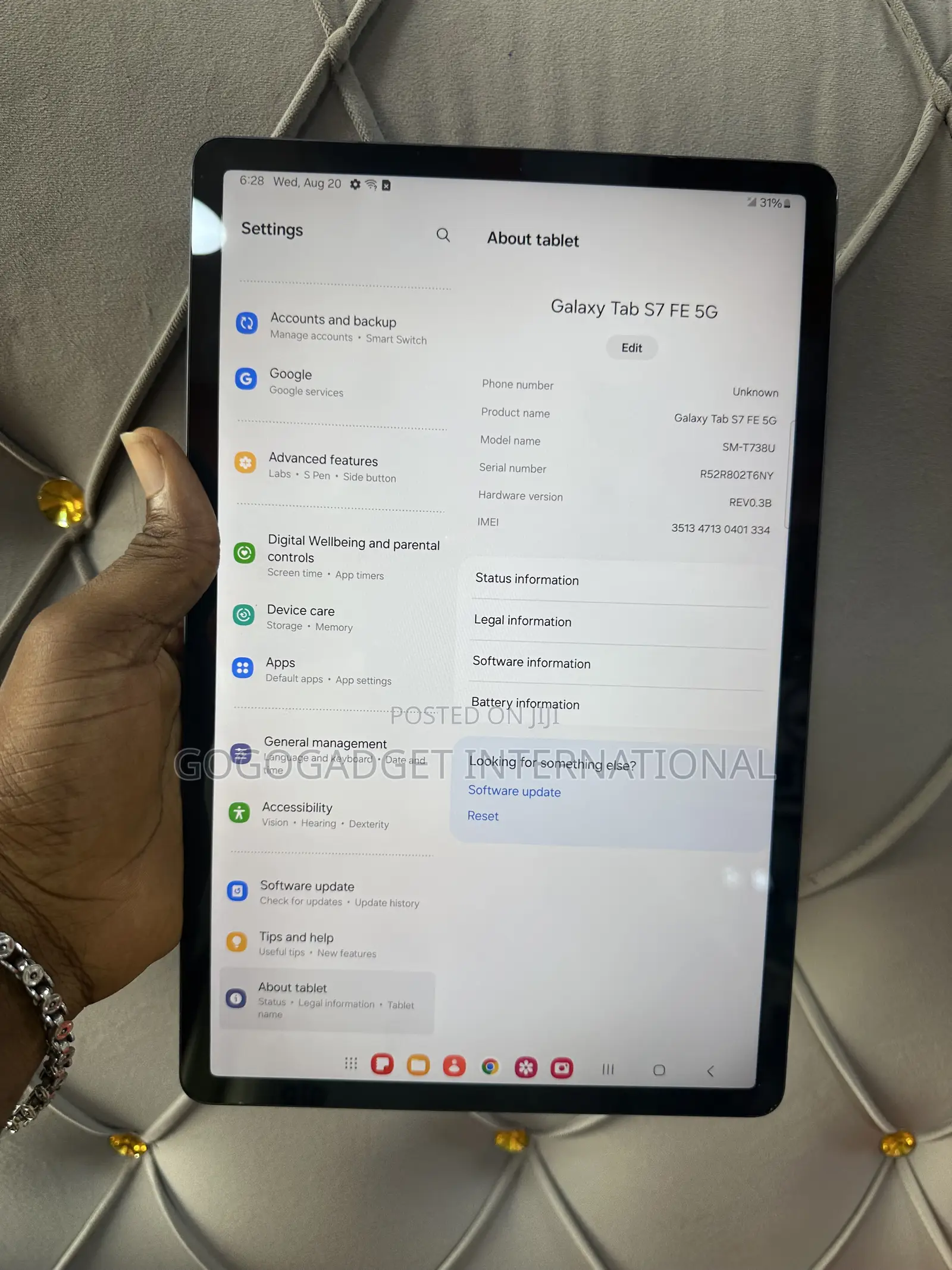 Samsung Galaxy Tab S7 FE 64 GB Blue