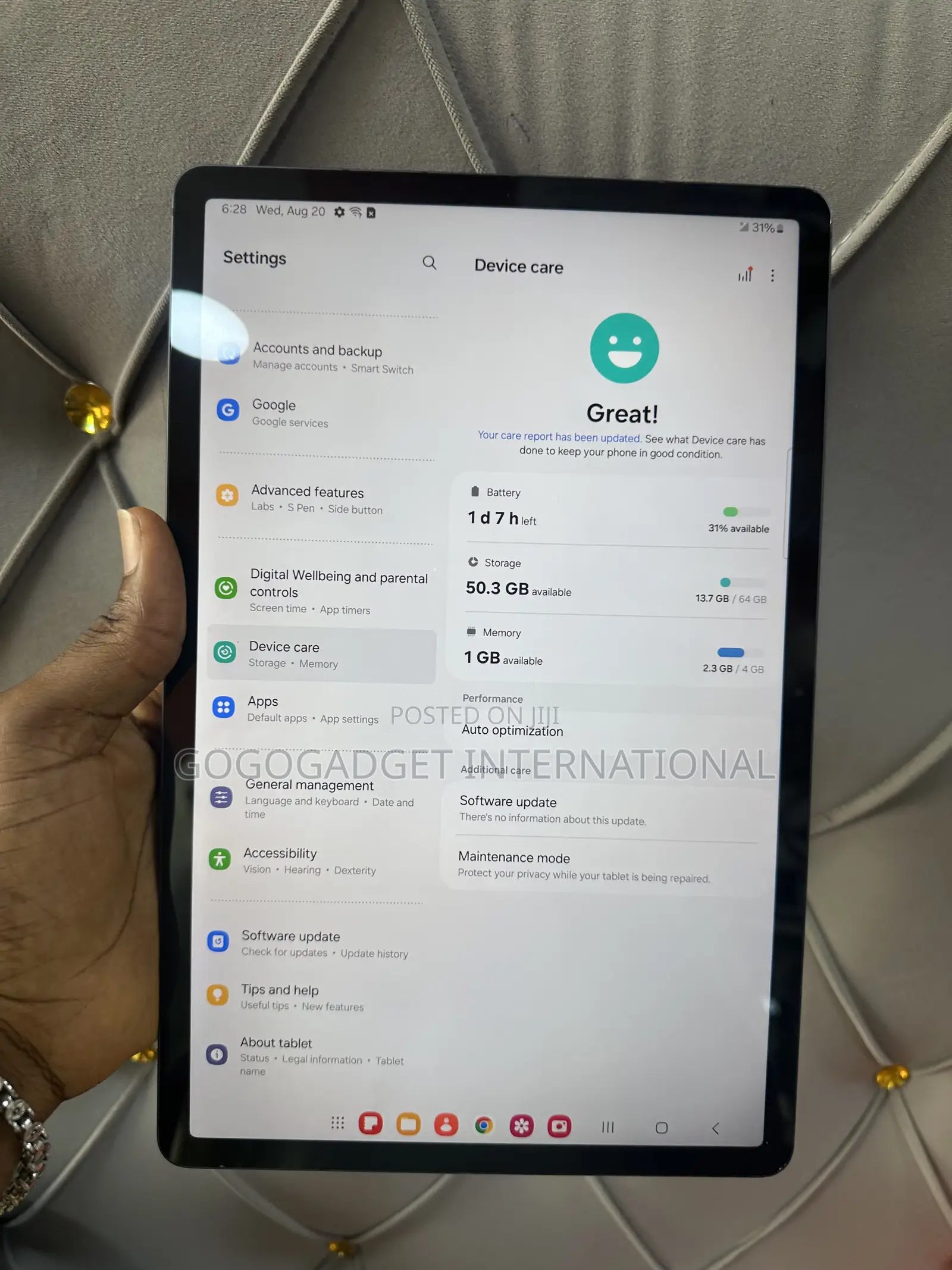 Samsung Galaxy Tab S7 FE 64 GB Blue