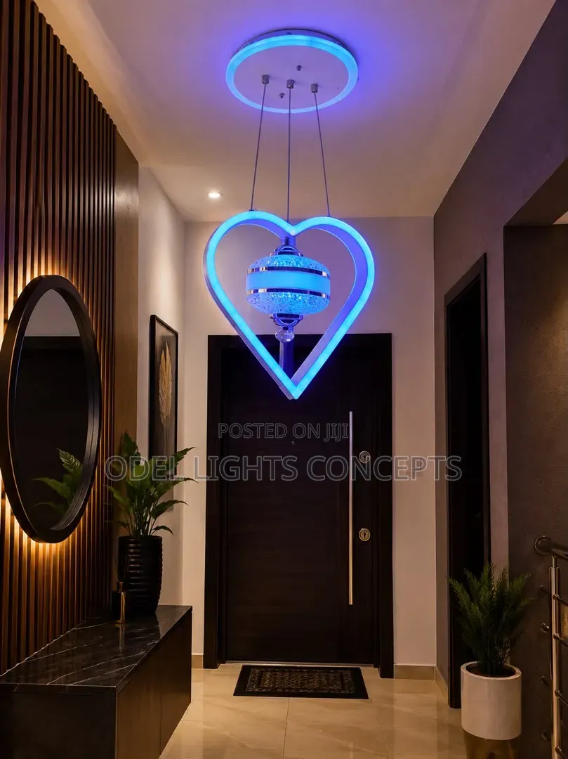 Modern Heart Shape Led Drop Light