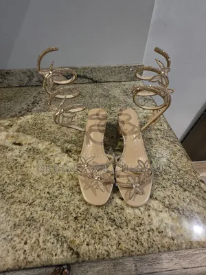 Brand New Azalea Wang Crystal Butterfly Wrap-Around Block Heels